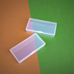 Plastic Transparent Jewelry Storage Box Nail Rhinestone Case