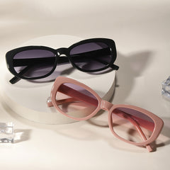 Cat Eye Vintage Oversized Square Sunglasses Women Sun Protection