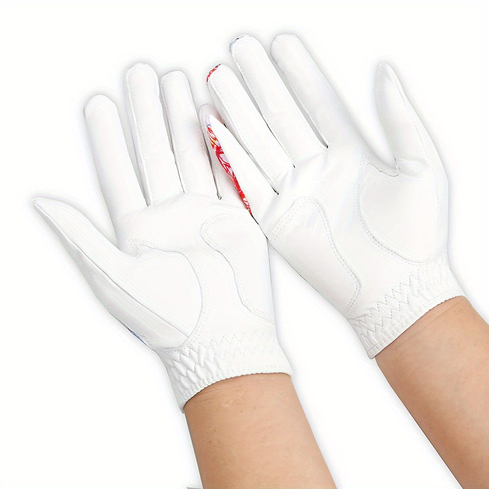 1 Pair Block Golf Gloves Non slip Breathable Grips Sports Golf Gloves