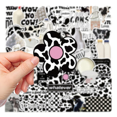 65pcs Cow Style Stickers DIY Waterproof Decoration Kit