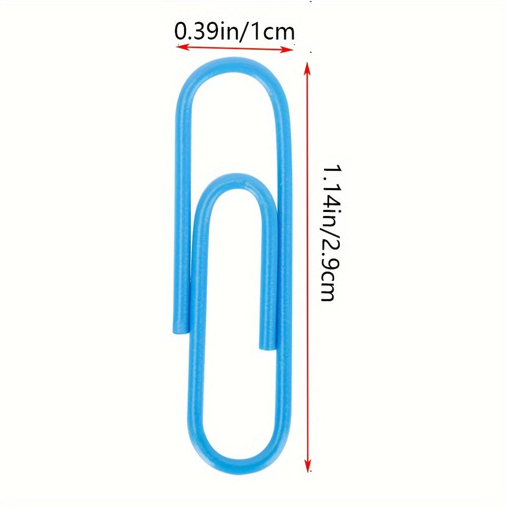 50 Colorful Paper Clips for Binding Documents