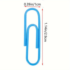 50 Colorful Paper Clips for Binding Documents