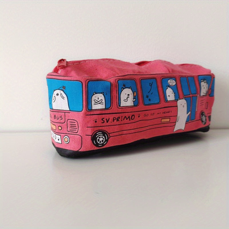 Canvas Pencil Case for School Supplies Storage