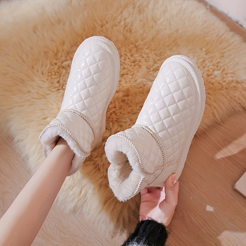Women's Winter Waterproof Snow Boots Non slip Warm Short Boots
