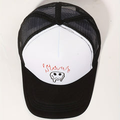 Burning Smiling Face Trucker Hat Unisex Baseball Cap