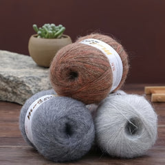 Soft Warm Mohair Wool Yarn 50g - DIY Crocheting Knitting Sweater Shawl