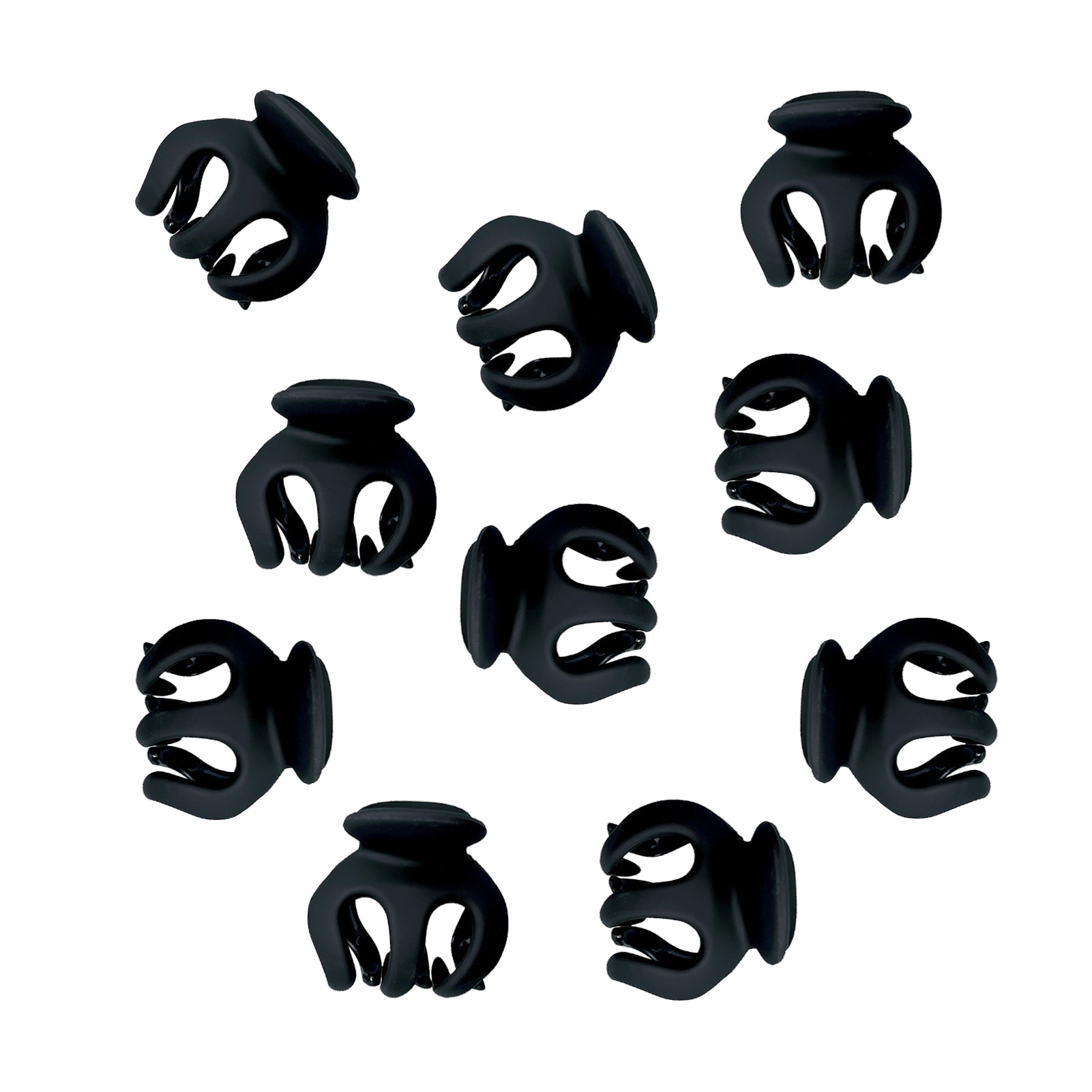 10pcs Mini Hair Claw Clips PVC Hair Accessories for Girls
