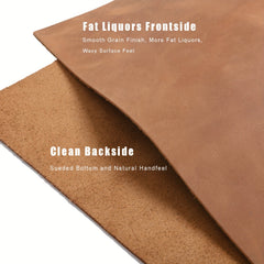 Full Grain 1.8-2.1MM Thick Crazy Horse Cowhide Leather Sheets