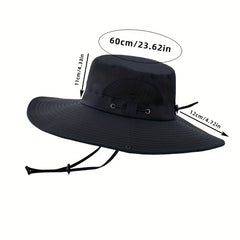 Mens Sports Sun Protection Hat Breathable Fisherman Hat for Outdoor Fishing
