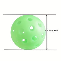 5pcs Glow in the Dark Pickleball Balls for Indoor and Outdoor Play