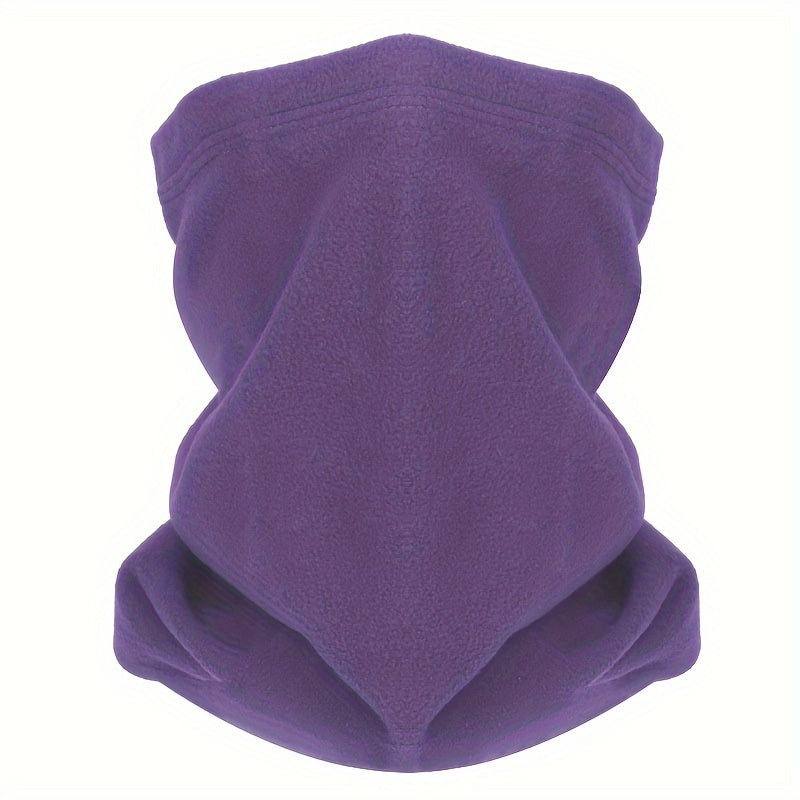 Winter Cycling Hat Mask Neck Guard Flannel Scarf