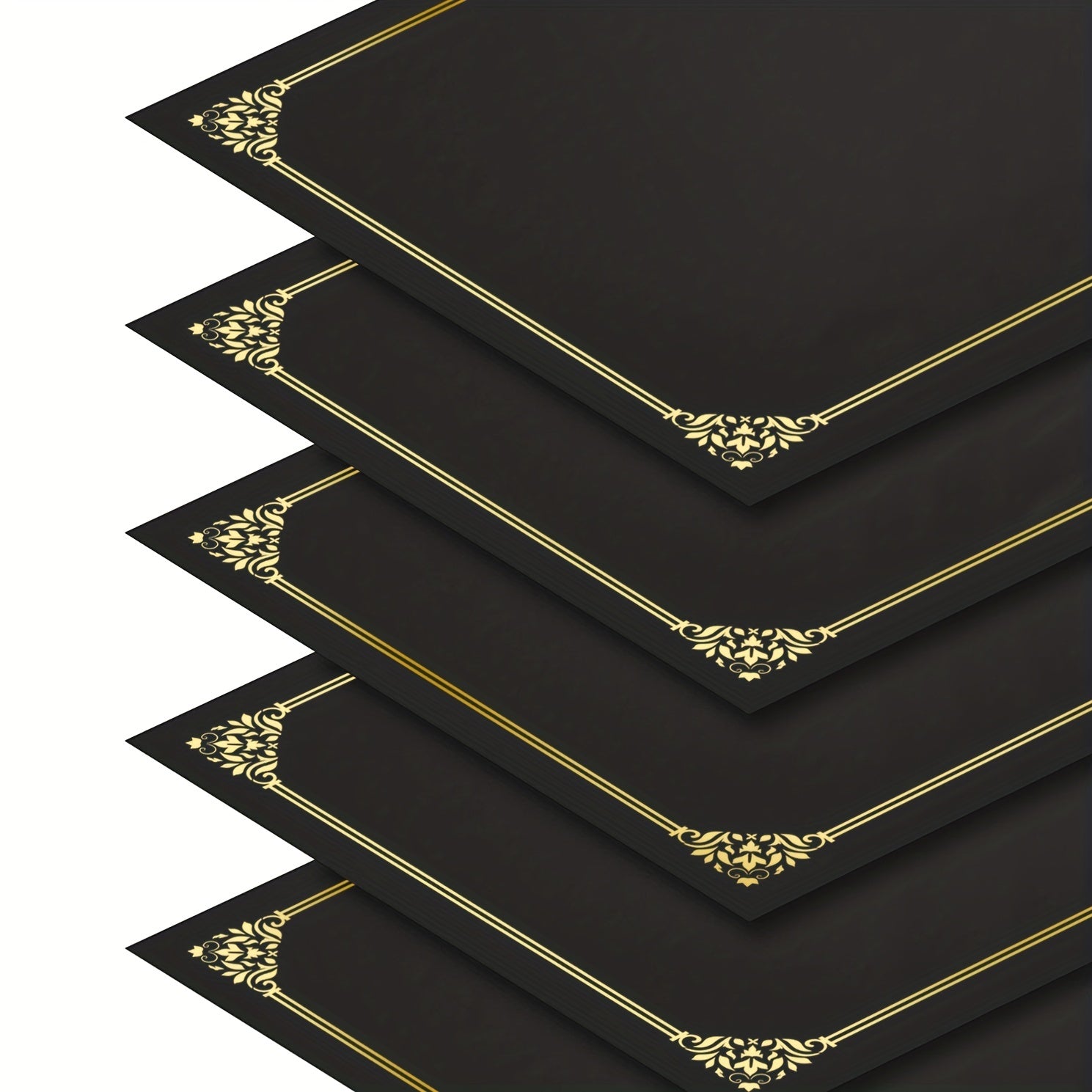 1pc Diploma Cover Golden Foil Border Letter Size