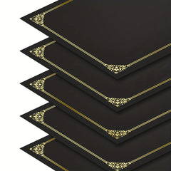 1pc Diploma Cover Golden Foil Border Letter Size