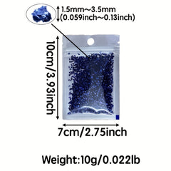 10g Crushed Glass Craft Glitter For Resin Nail Art DIY