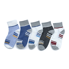 Men's Block Crew Socks Breathable Comfy Casual Unisex Socks Outdoor All Seasons