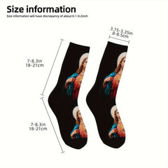 Men Winter Socks Outdoor Sports Warm Socks Novelty Crew Sock
