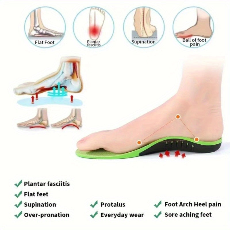 Plantar Fasciitis Arch Support Insoles Orthotic Inserts Metatarsalgia