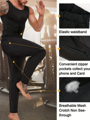 Men's Hot Thermo Body Shaper Sweat Pants for Weight Loss