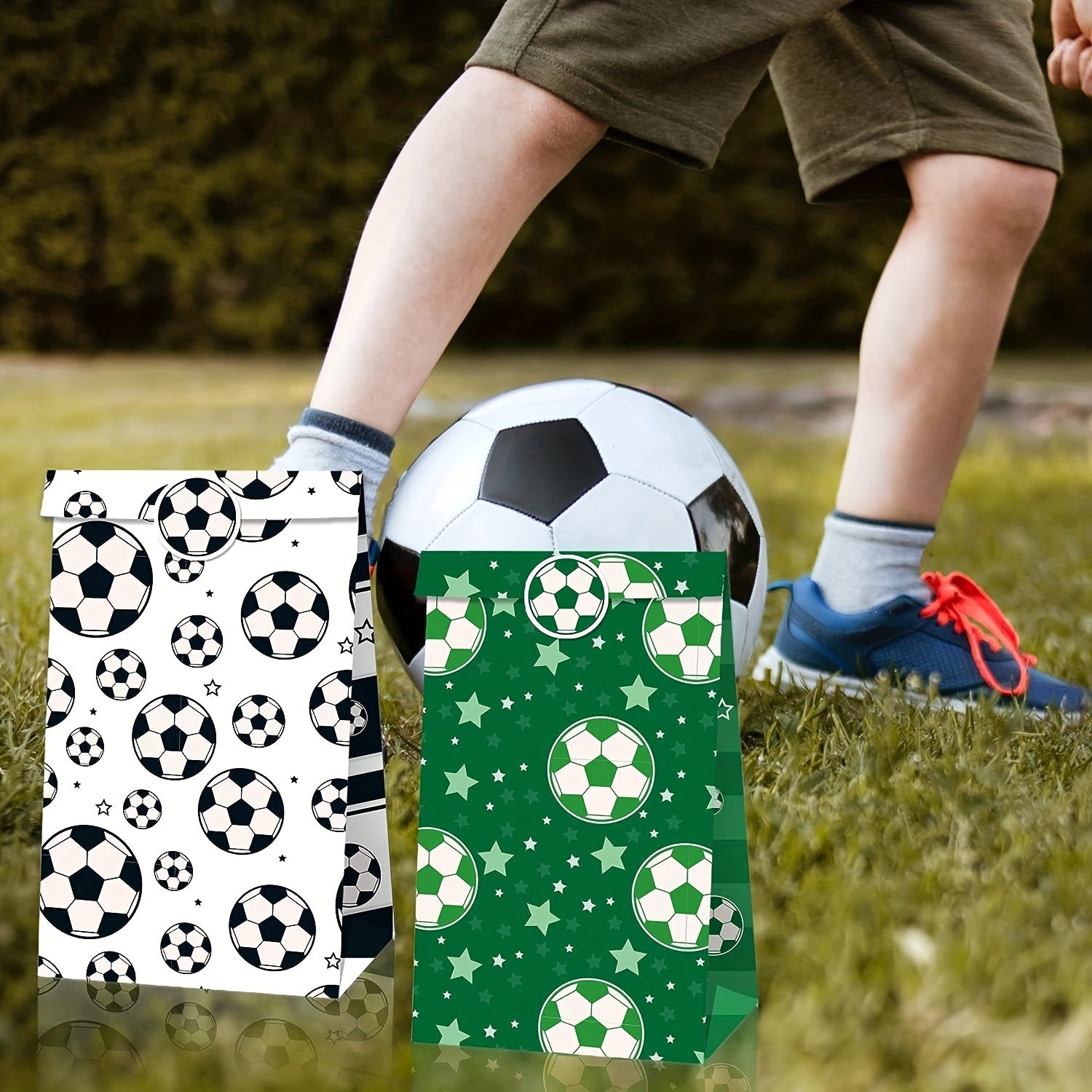 12pcs Soccer Party Favors Candy Bags Supplies