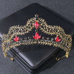 Vintage Crystal Rhinestone Princess Prom Tiara Crown Diadem for Wedding Bride
