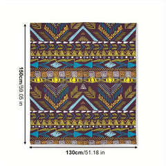 Bohemian Style Printed Blanket Soft And Warm Nap Blanket