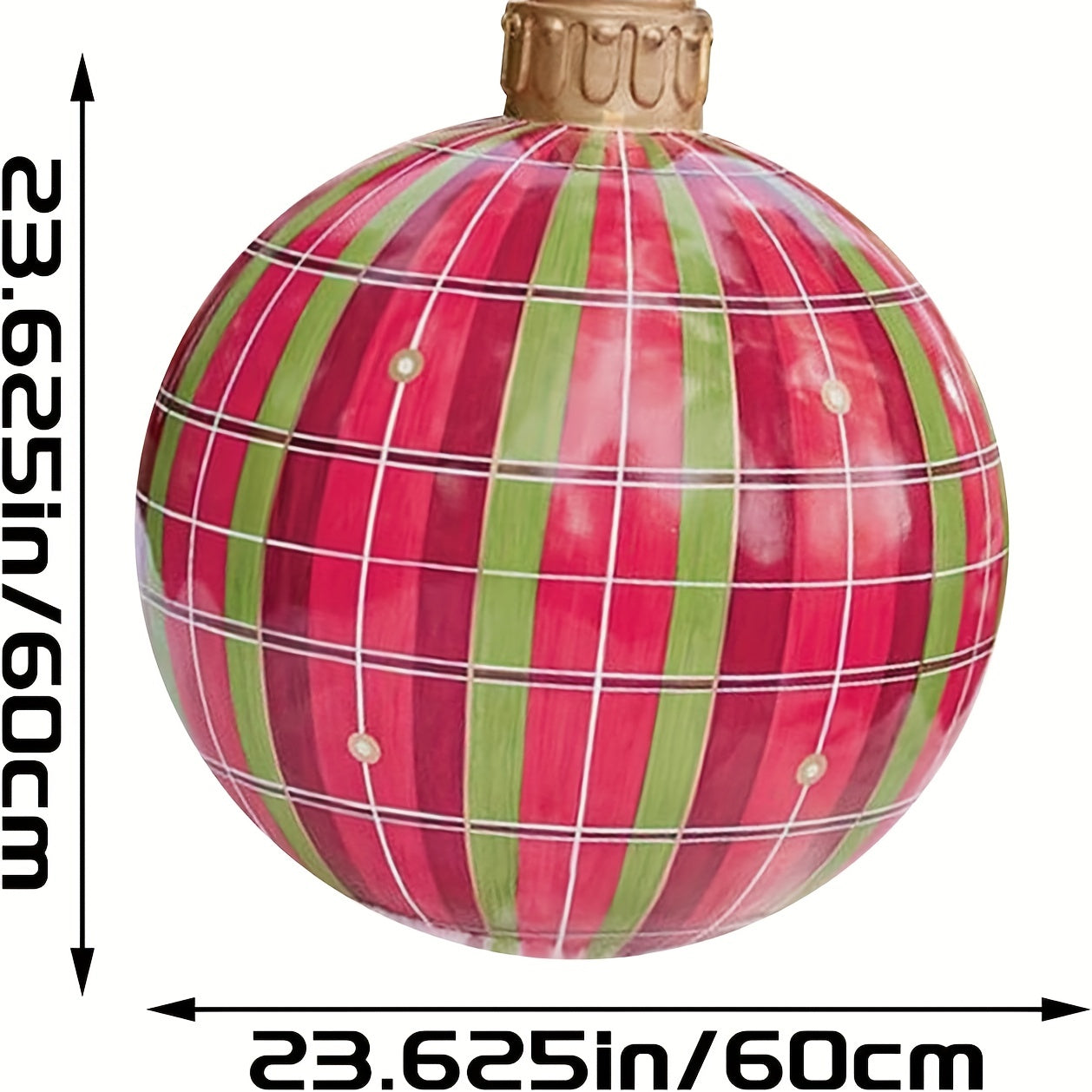 1pc Christmas Inflatable Ball Yard Decor Waterproof & Durable Home Decoration