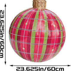 1pc Christmas Inflatable Ball Yard Decor Waterproof & Durable Home Decoration