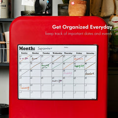 Fridge Calendar Magnetic Dry Erase Whiteboard Stickers