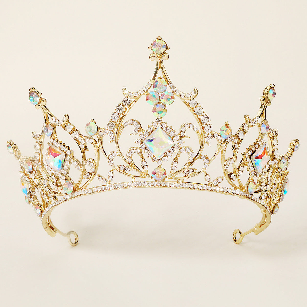 Baroque Wedding Crown Rhinestone Bridal Crowns And Tiaras Crystal Bride Crown