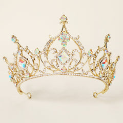 Baroque Wedding Crown Rhinestone Bridal Crowns And Tiaras Crystal Bride Crown