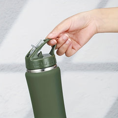 Outdoor Portable Sports Water Bottle Double layer Stainless Steel Water Cup