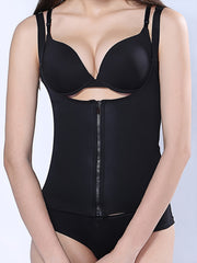Tummy Control Shapewear Tank Top Zipper Open Bust Corset