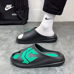 Men's Non Slip Slides Lightweight Open Toe Quick Dry Slippers