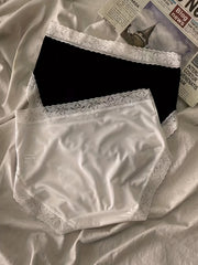 3pcs Lace Briefs Comfy Stretchy Panties Women's Lingerie