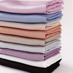 Satin Hijab Solid Scarf Shawl Windproof Head Wrap Women Turban Bandana