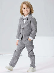 Boys Formal Outfit Blazer Shirt Pants Set