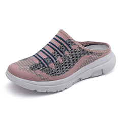Mesh Breathable Slip on Shoes Contrast Soft Slippers Women's Footwear