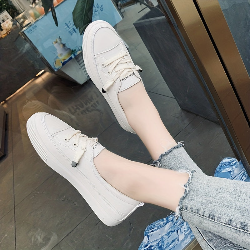 Women's Small Shoes Lace Up Flat Lightweight Sneakers