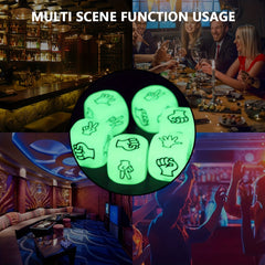 Glow in the dark Finger Guessing Dice Set