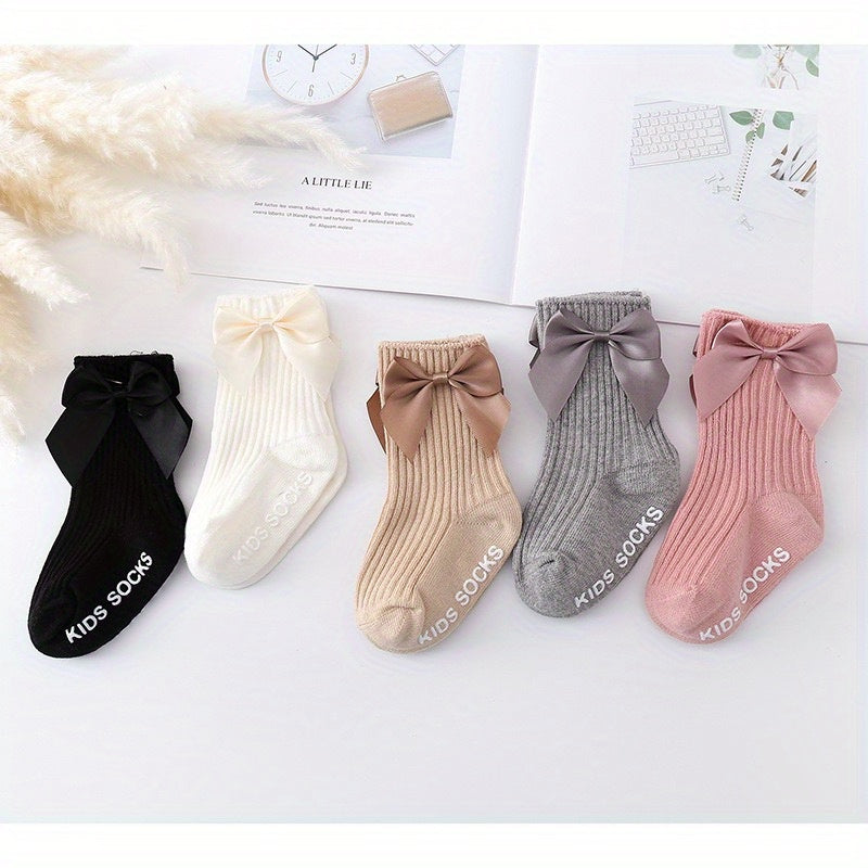 5pairs Baby Girls Kids Candy Floor Socks Non slip Breathable Comfy Socks