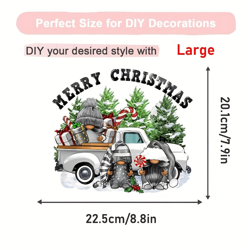 Xmas Dwarf Tree Heat Transfer Stickers