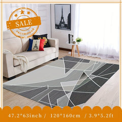 Geometric Area Rug Soft Fluffy Carpet for Living Room and Bedroom