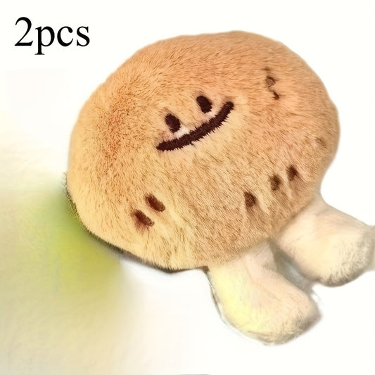 2pcs Potato Plush Toy Doll Keychain Accessory Gift for Kids Family Friends