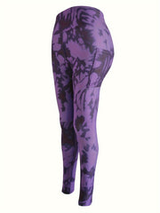6Pcs Tie Dye Yoga Pants Tummy Control With Pocket Athletic Leggings Women