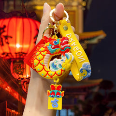 Dragon Keychain Cartoon Zodiac Bag Backpack Pendant Year Gift