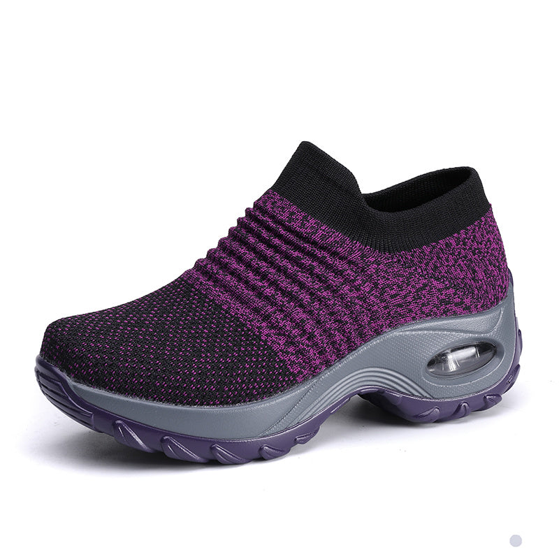 Women's Air Cushion Sole Sock Sneakers Lightweight Slip On Shoes