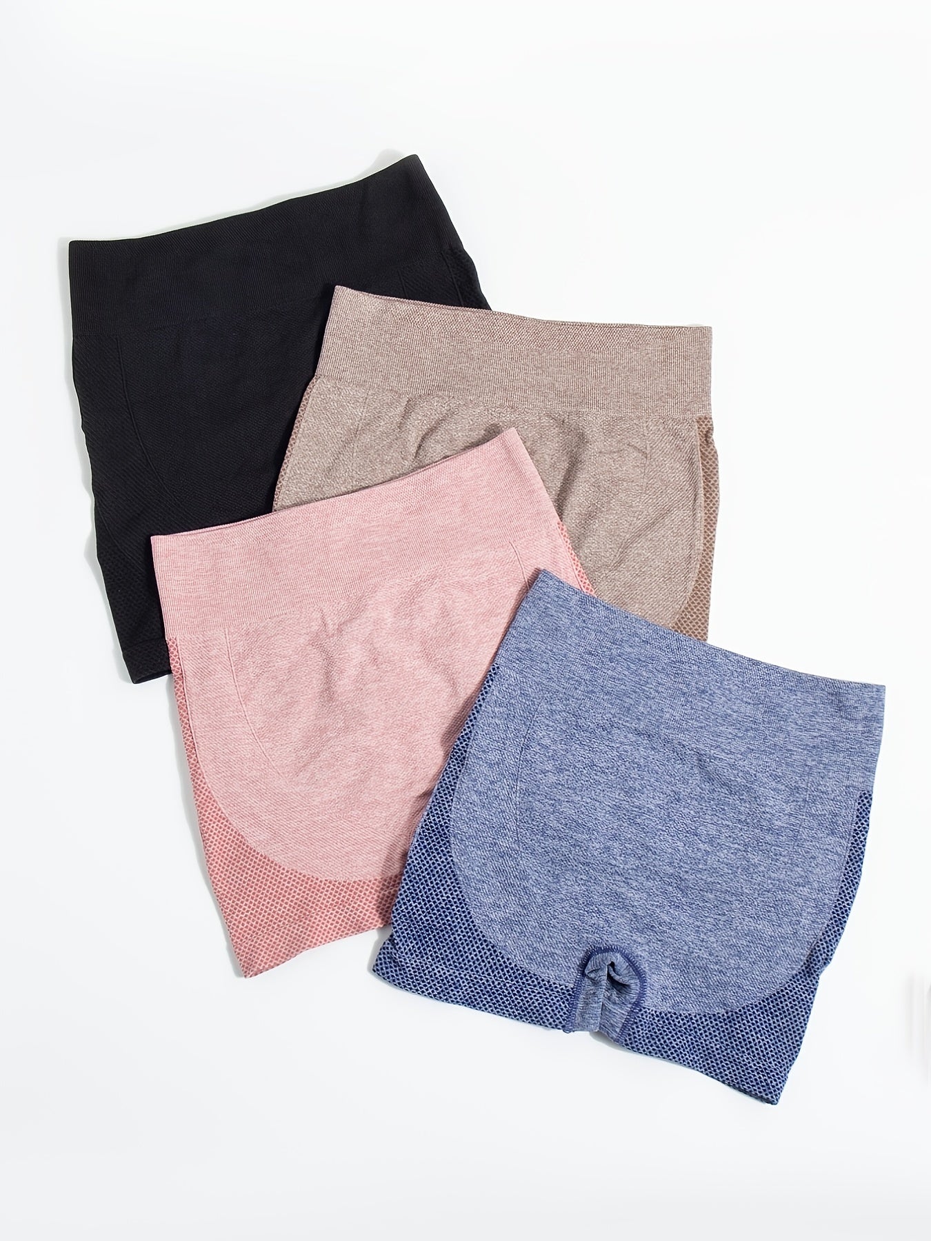 4pcs Elastic Sports Lounge Shorts Fitness Womens Loungewear