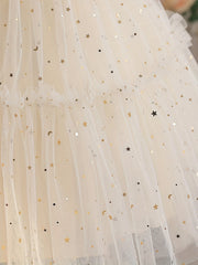 Princess Dress Gypsophila Print Puffy Skirt Girls Tutu Dress