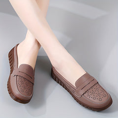 Women's Hollow Out Mules Soft Sole Slip On Flat Shoes