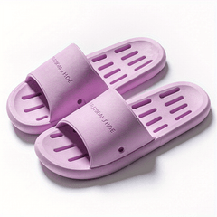 Women's Hollow Out Sole Slides Solid Quick Drying Bathroom Shoes